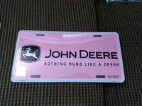 New John Deere Metal License Plates
