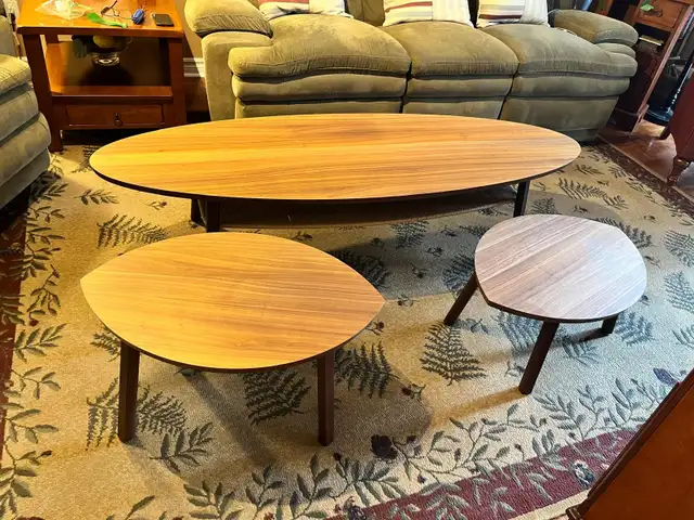 IKEA STOCKHOLM Coffee Table – Walnut Veneer (3 pieces) in Coffee Tables in Ottawa - Image 2