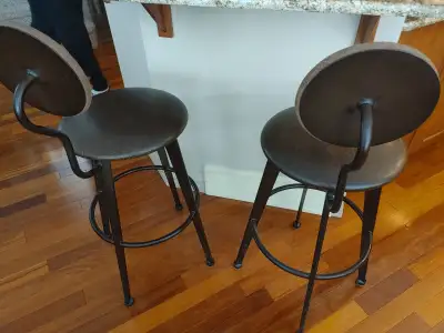 SET OF 2 TALL BAR STOOLS, View more