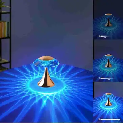 Kipliko Portable Mushroom LED Table Light, Cordless Jellyfish lamp, Touch Controls and Rechargeable,...
