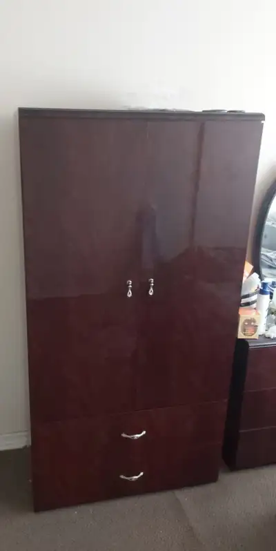 Dark Wood Armoire Wardrobe, View more