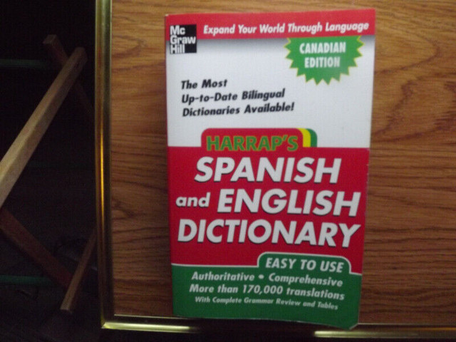 FS: Harrap's "Spanish and English Dictionary" (Canadian Edition) in Textbooks in London