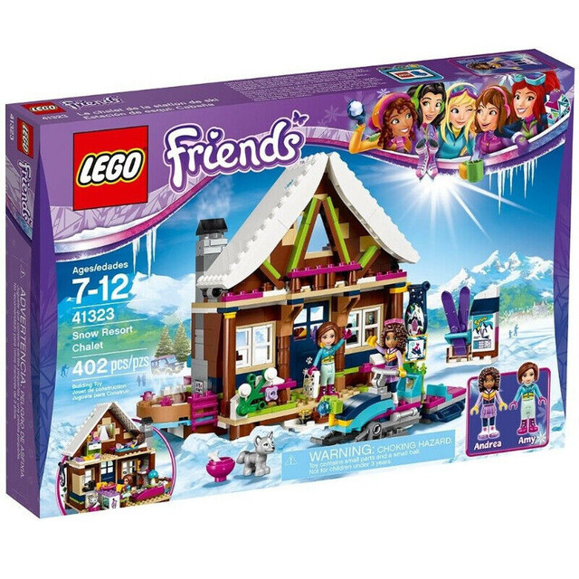 LOT LEGO FRIENDS SNOW RESORT CHALET & JUICE TRUCK 41323, 41397 dans Jouets et jeux  à Longueuil/Rive Sud