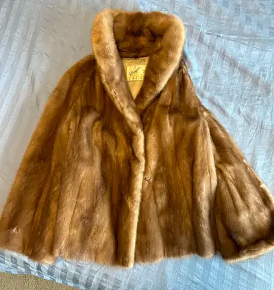Vintage Canadian Mink Fur Jacket - Waist Length, View more