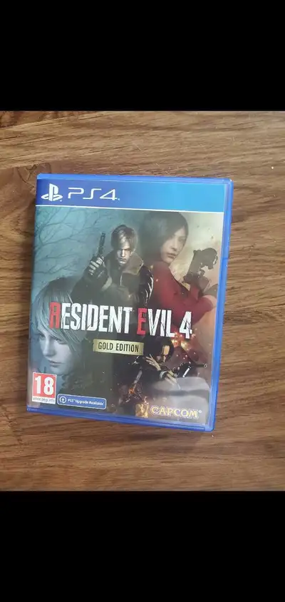 Resident evil 4 gold. Ps4. UK version. Comes with all of the unclaimed dlc codes. Cash only In-town...