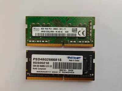 2x8GB (16GB) DDR4-2666 SO-DIMM laptop memory $50, View more