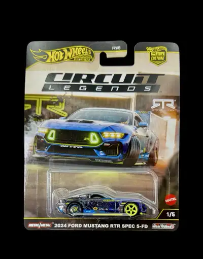 HOTWHEELS PREMIUM  CIRCUIT LEGENDS 2024 FORD MUSTANG RTR, View more