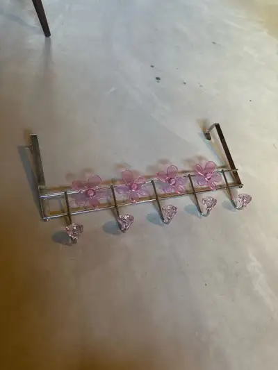 pink flower over the door hooks, View more