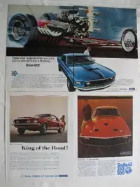 Ford/Mercury Muscle Car Magazine Ads '67-'71
