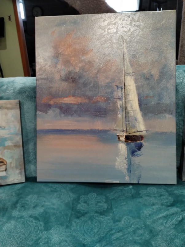 Set of Three Paintings in Arts & Collectibles in Sault Ste. Marie - Image 2