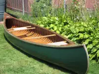 Cedar canoe, canvas covered Old Town (Maine)