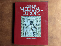 Atlas of Medieval Europe Vintage Hardcover Book