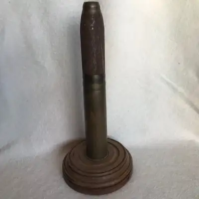 WW1 2 Pounder Shell Display 1918  Inert $100, View more