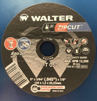 Walter ZIPCUT 5" grinder blades 11-T052 for steel and stainless