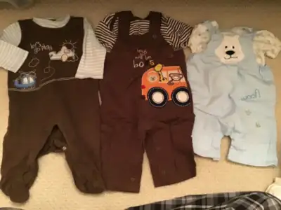 6-9 MONTH SIZED WISHES & KISSES BRAND BOYS COORDINATING SETS 3, View more