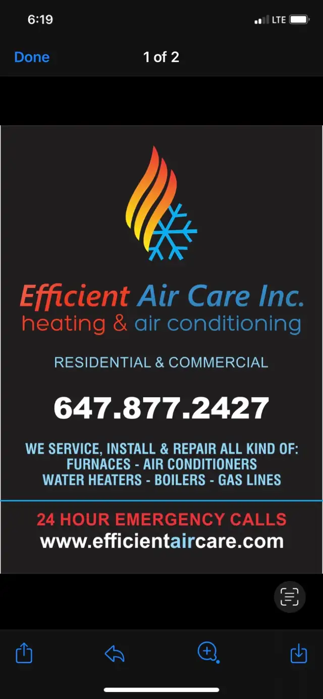 Ac repair only $60 service call 647-877-2427 Efficient Air Care63235482331009124