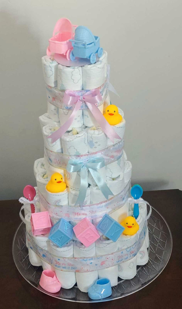 Four Tier Diaper Cakes  in Bathing & Changing in Belleville - Image 4