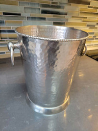 ☆ Hammered stainless steel ice bucket ☆