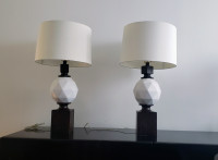 Pair of Modern Geometric Lamps