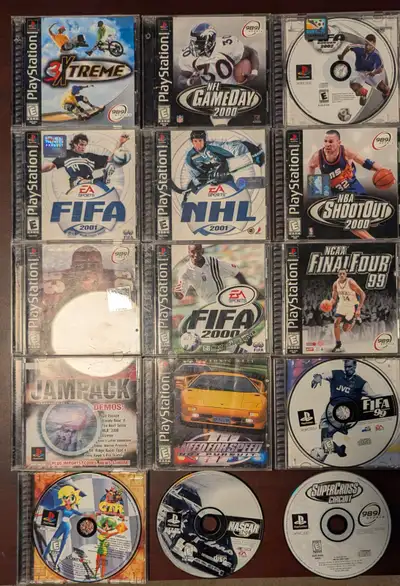 15 PlayStation 1 games, View more