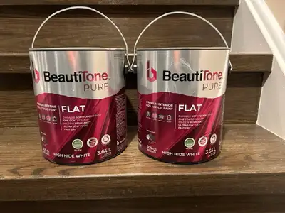 • 2 Gallons of Beauty Tone Premium Interior Paint • Brand New • Colour: Pink (Mixed to match Benjami...