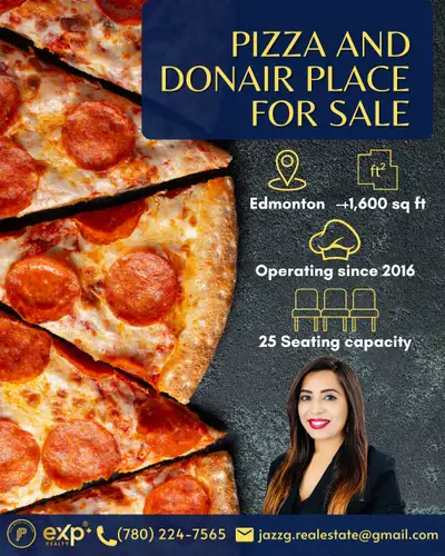 Pizza & Donair Restaurant For Sale in Edmonton Established, high-traffic location with nearly a deca...