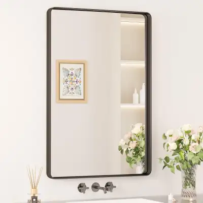 Keonjinn Black Bathroom Mirrors for Vanity , View more
