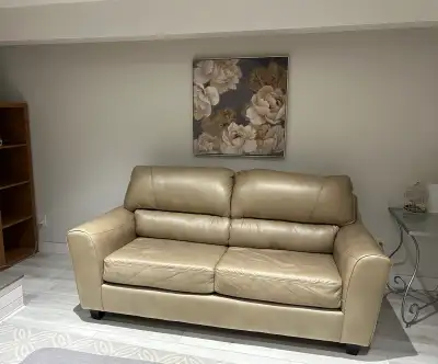 Faux Leather Sofa, View more