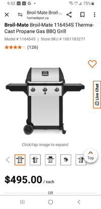 Broil-Mate 1164-54 S LP grill brand new 