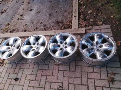 20 inch dodge ram rims. Have obvious wear from age. These came off a 2014 dodge ram 1500. One of the...