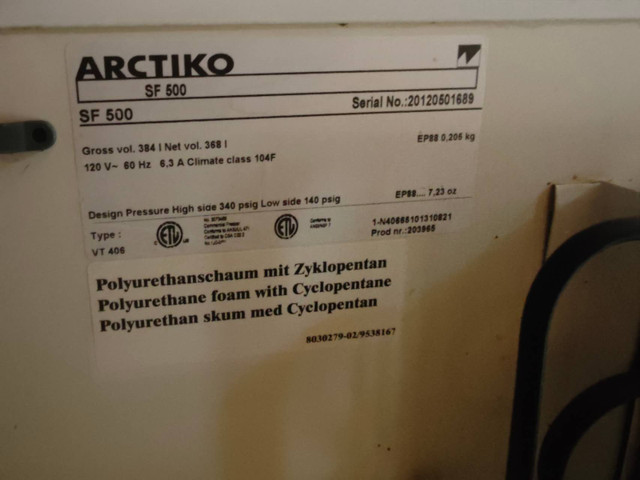 ARCTIKO SF 500 Upright Low-Temperature Freezer – 368 L / 13 ft³ in Freezers in Markham / York Region - Image 2