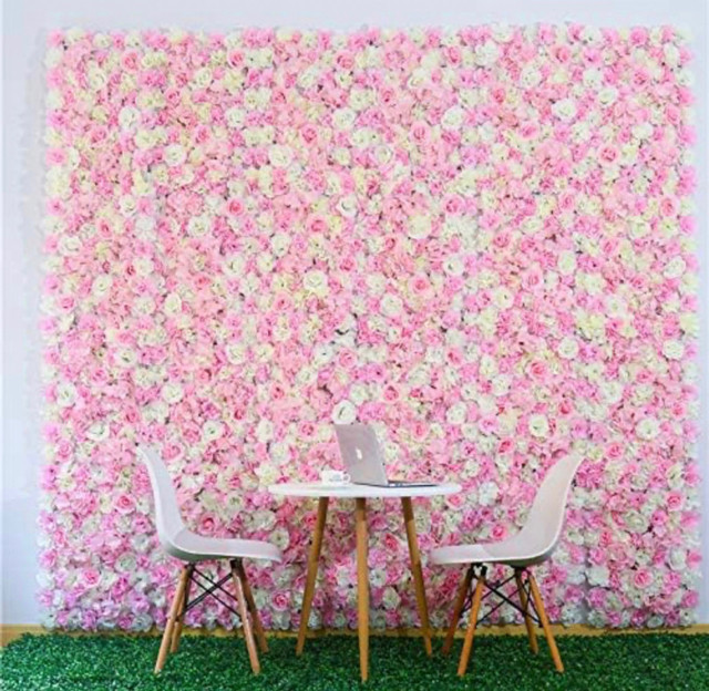 Artificial Flower Wall Background, Flower Wall Panel 3D in Holiday, Event & Seasonal in London