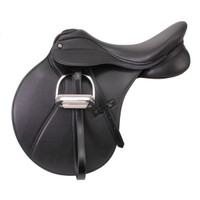 Sale 40% Off 16" inch English AP Saddle Black Leather