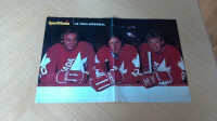 Photo Revue Sport Mania 16 x 11 G. Lafleur, M. Bossy W. Gretzky
