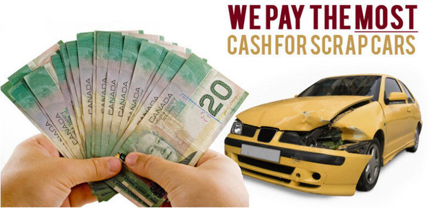 TOP PRICE FOR YOUR SCRAP CAR REMOVAL AND FREE TOWING CALL OR TXT in Towing & Scrap Removal in Markham / York Region - Image 2