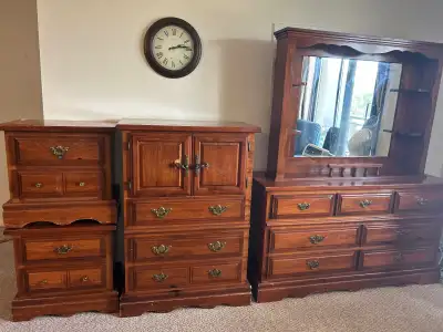 Wood bedroom set, View more