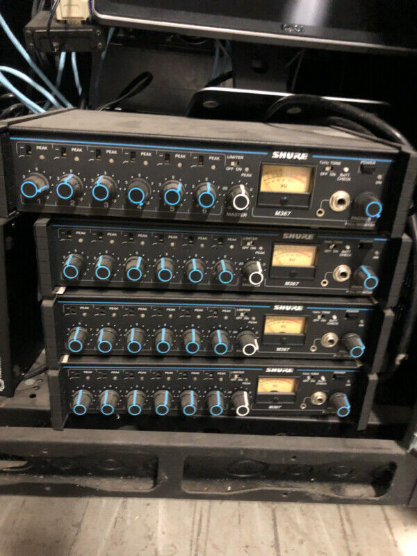 Shure M367 Six Input Rack Mount Mixer in Pro Audio & Recording Equipment in City of Toronto - Image 2