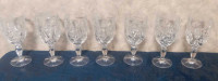 7#-Pinwheel Crystal Wine Glasses