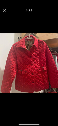 Burberry red coat