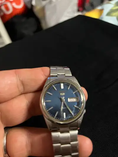Vintage Seiko 5 Automatic – Deep Blue Sunburst , View more