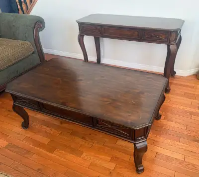 Wood Coffee Table and Console Table for Sale , View more