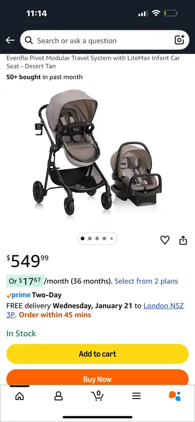 NEW SEALED Evenflo Pivot Modular Travel System Stroller, View more