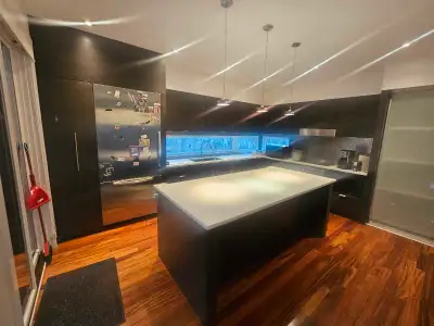 Upper, Lower & Island Included Upgrade your kitchen with this sleek, modern cabinet set—designed for...