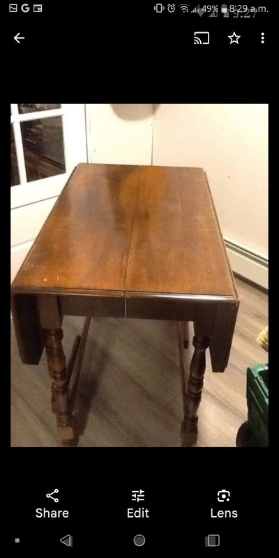 Antique table and chairs in Dining Tables & Sets in Bedford - Image 4