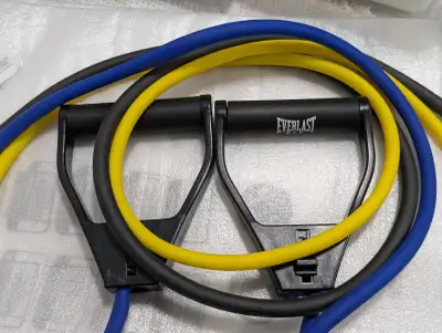 Everlast Pilates Resistance Tubing w/ Instructions - Three Bands, View more