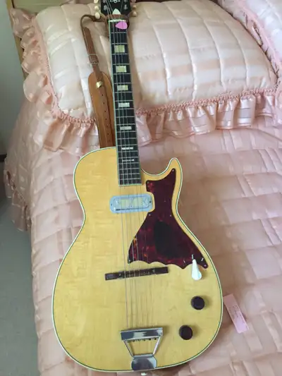 Vintage H48 Harmony guitar and amplifier purchased in 1959 from Sears catalog in good condition. $18...