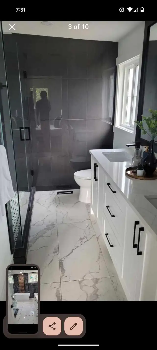 Bathroom renovation in Plumbing, Sinks, Toilets & Showers in Calgary - Image 8
