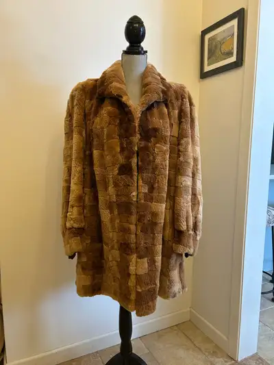 Vintage 1940’s rabbit fur coat , View more