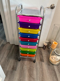 Kids Multi coloured rolling drawers
