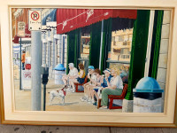 Kingston Original vibrant Ontario Street scene painting 